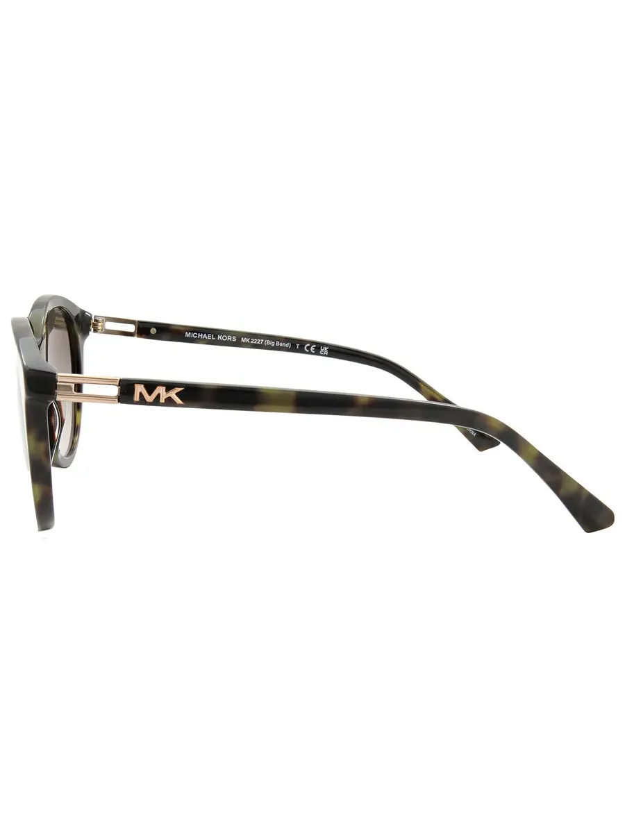 Солнцезащитные очки женские Michael Kors Big Bend Olive Gradient овальные MK2227 39433M 53 — изображение 4 из 6, зеленый