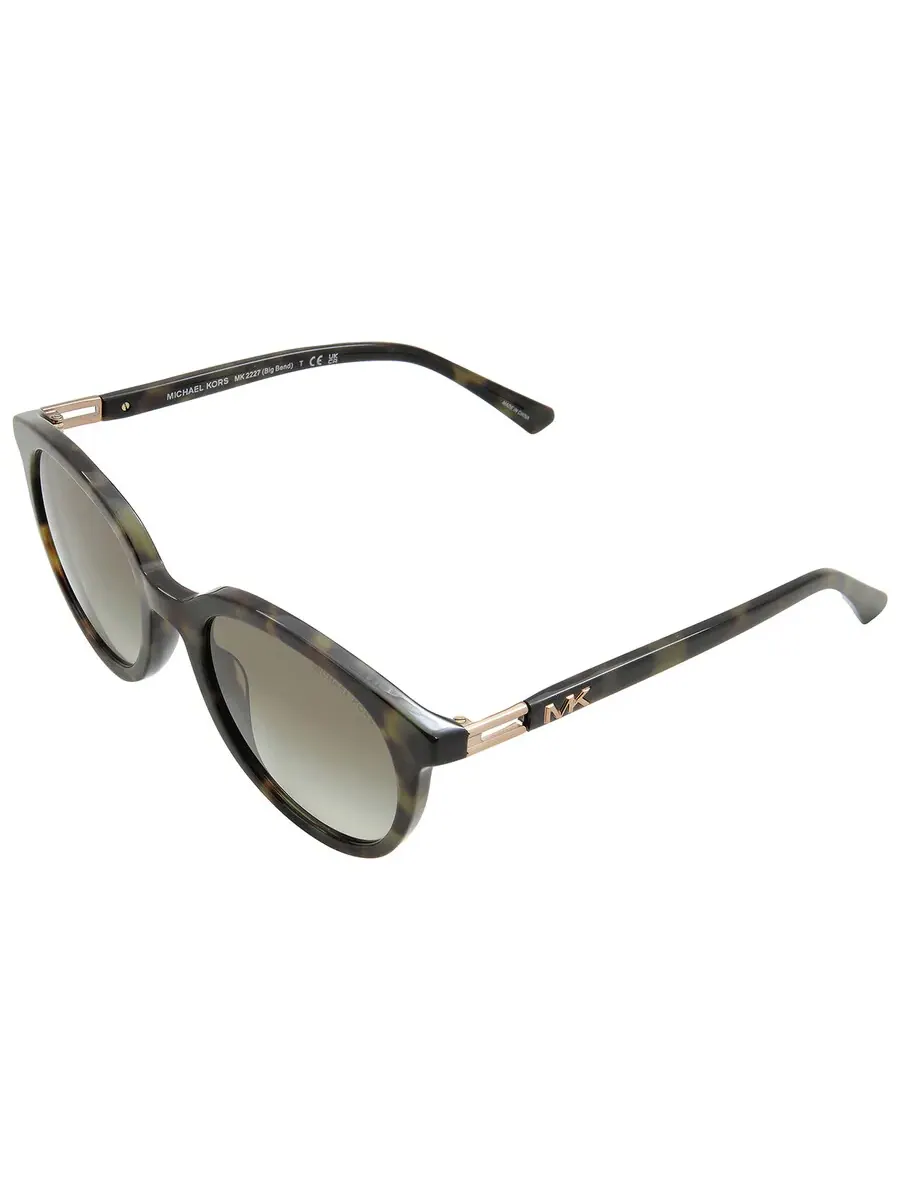 Солнцезащитные очки женские Michael Kors Big Bend Olive Gradient овальные MK2227 39433M 53 — изображение 5 из 6, зеленый