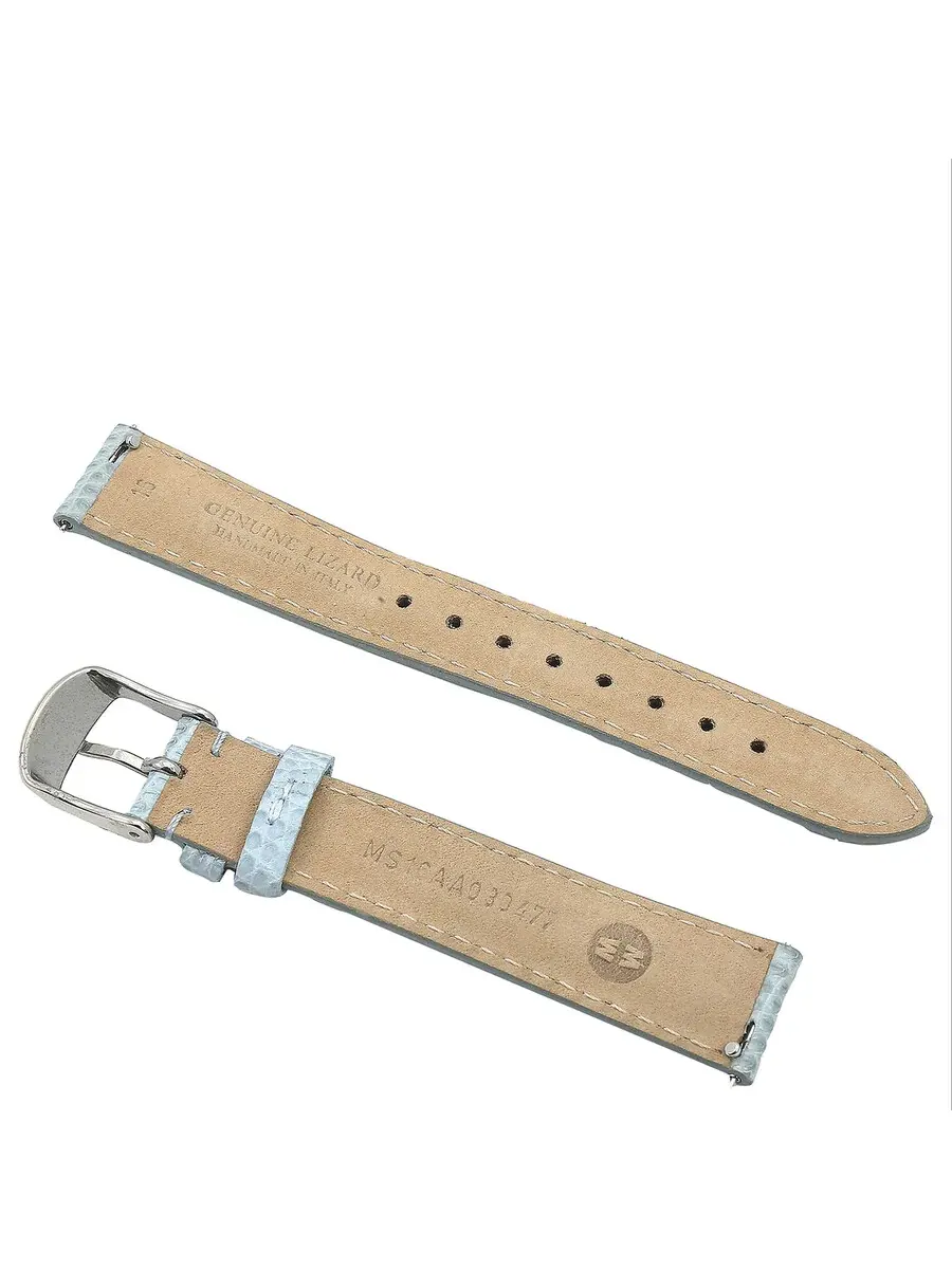 Женский ремешок для часов Michele Deco Mid 16 мм из кожи ящерицы MS16AA030477 — изображение 2 из 2, синий