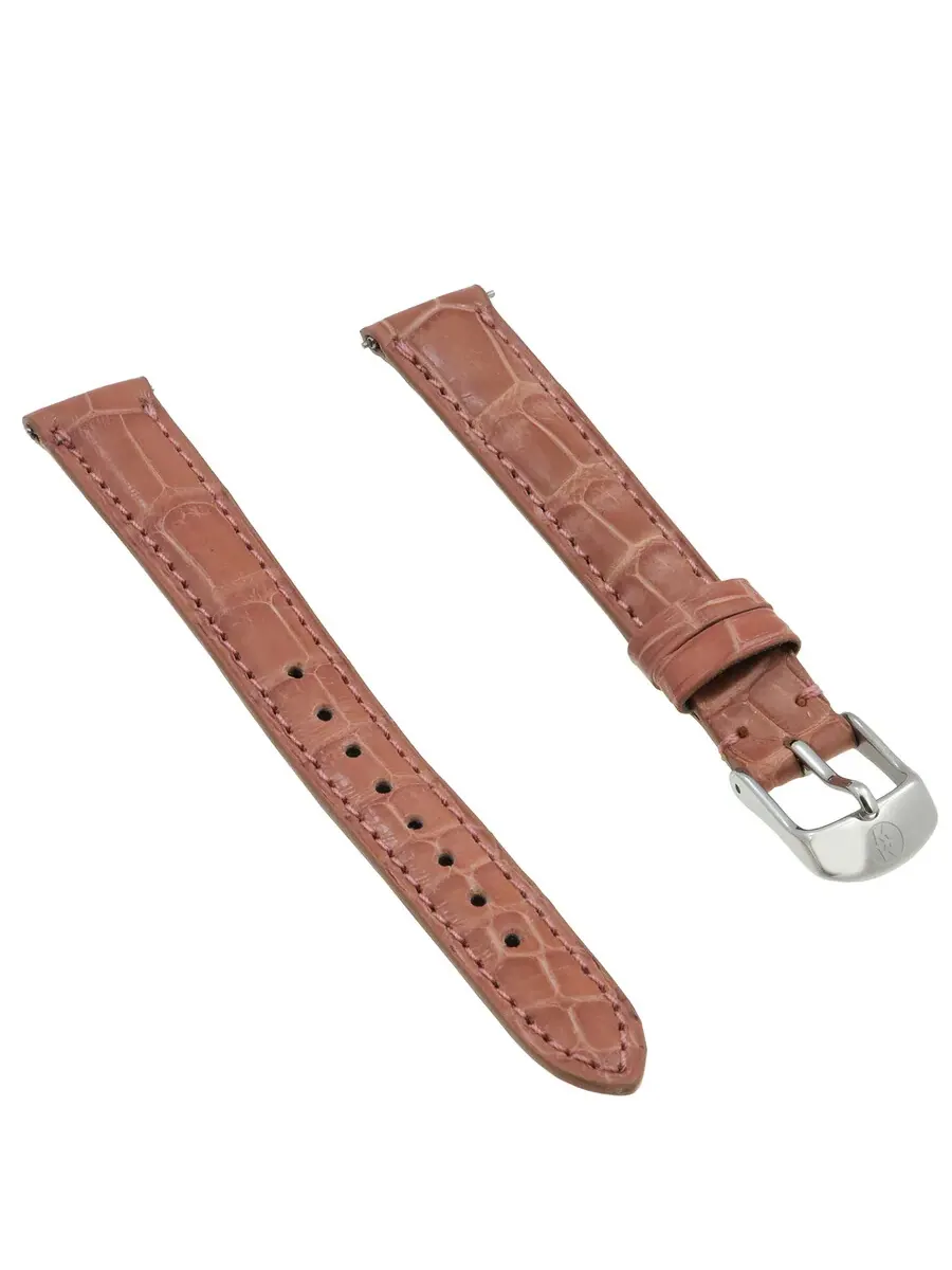 Женский ремешок для часов Michele из аллигаторовой кожи MS14AA010665, сиреневый