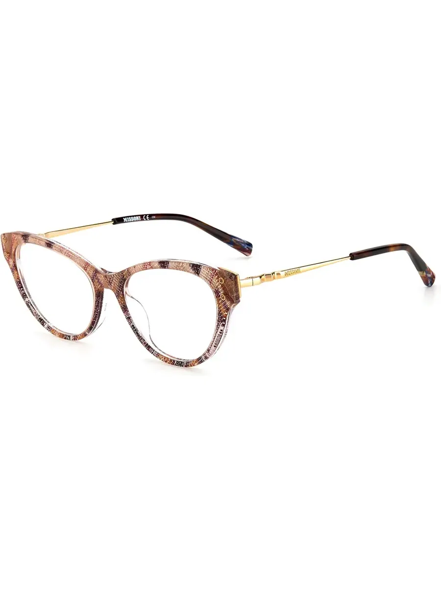 Женские очки Missoni Demo Cat Eye MIS 0044 0FWM 52 — бежевый