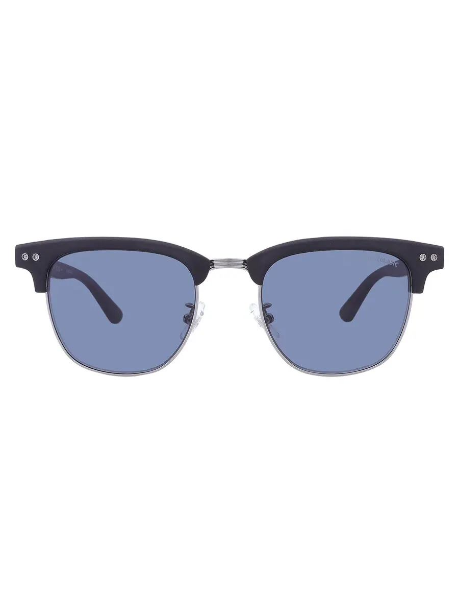 Мужские солнцезащитные очки Montblanc Blue Square MB0382S 002 52 — черный