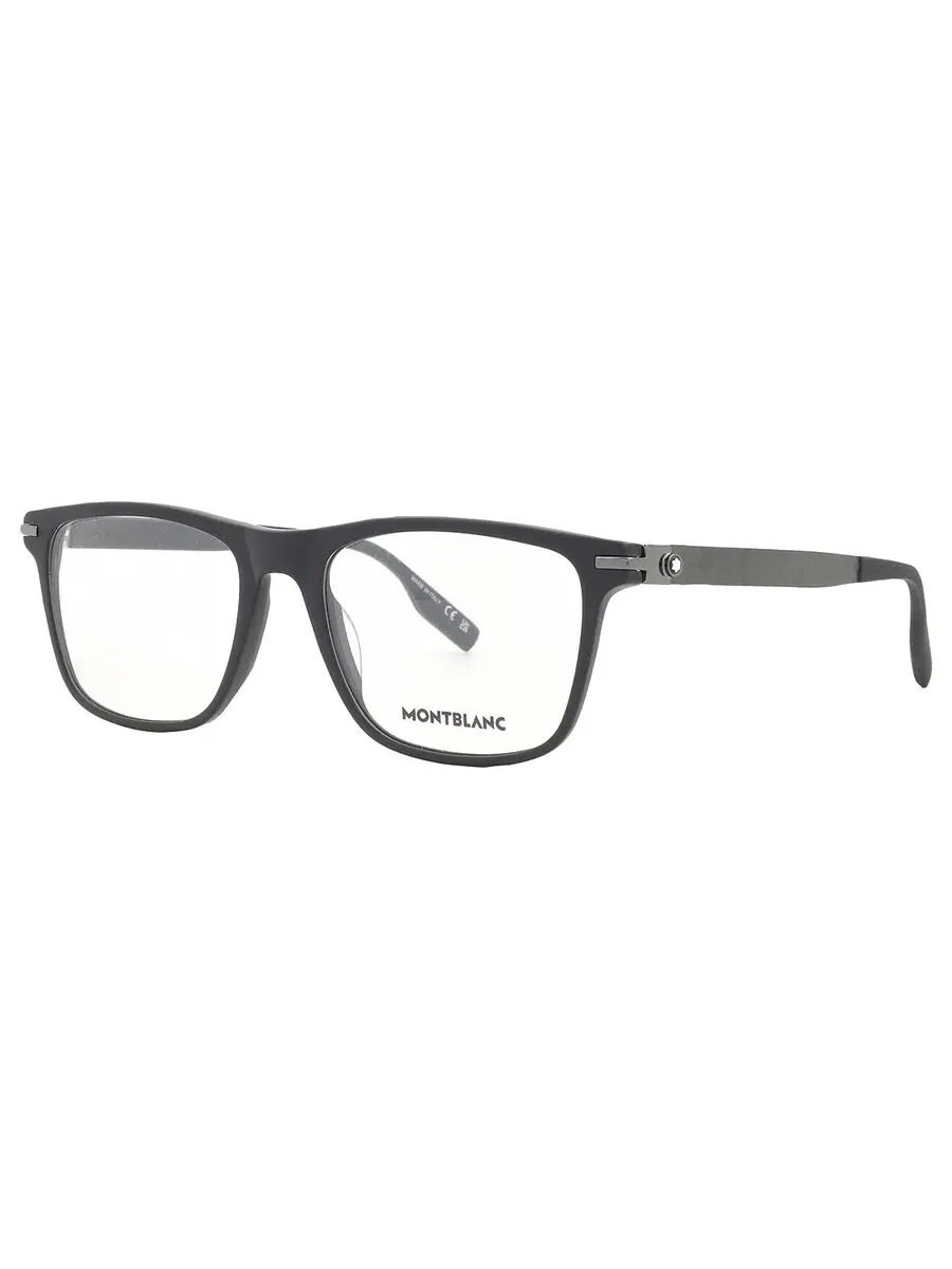 Мужские очки Montblanc Demo Square MB0251O 001 54 — изображение 2 из 4, черный