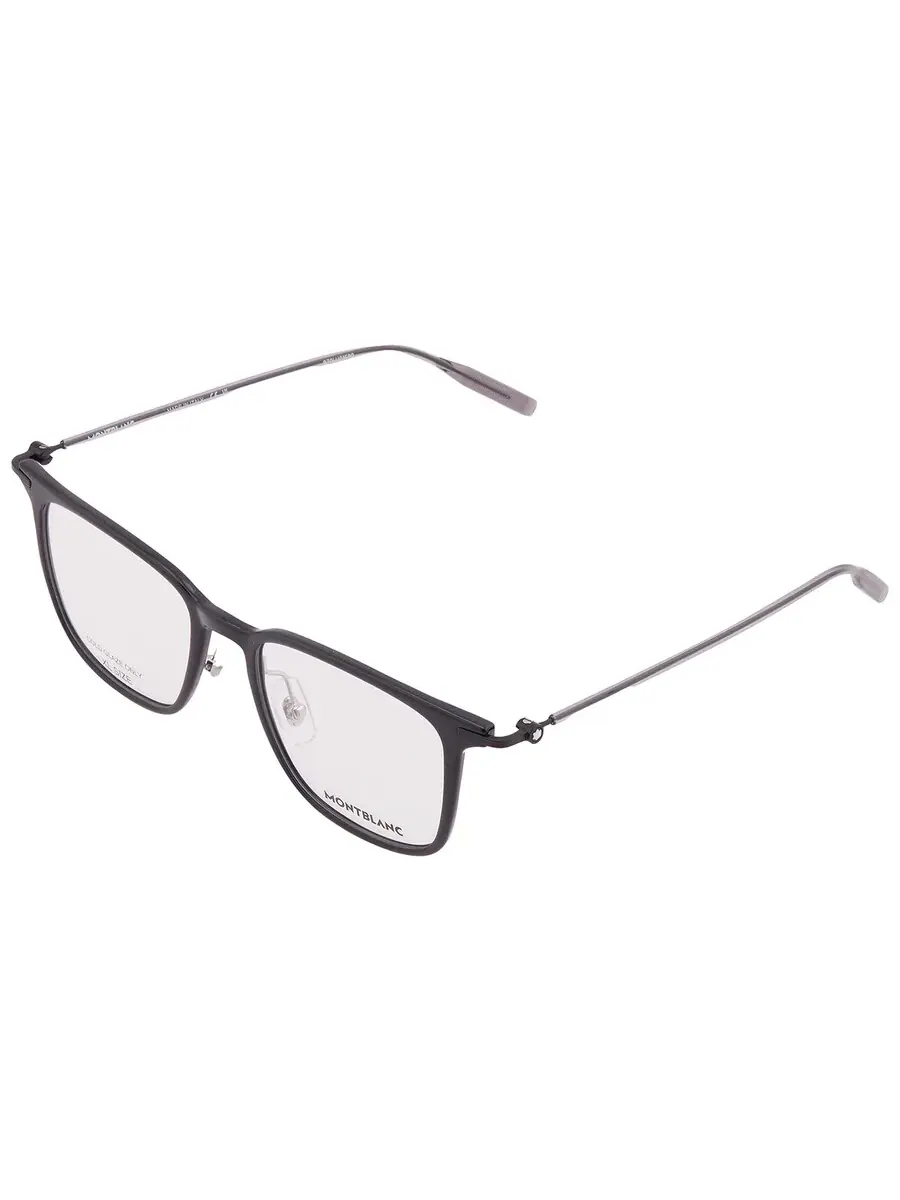 Мужские очки Montblanc Demo Square MB0354O 001 52 — изображение 3 из 4, черный