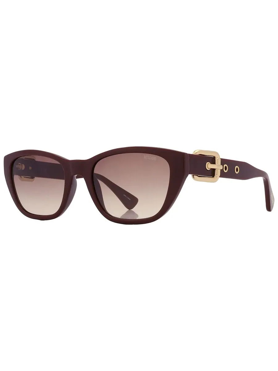 Женские солнцезащитные очки Moschino Brown Cat Eye MOS130/S 0LHF/HA 55 — изображение 3 из 6, красный