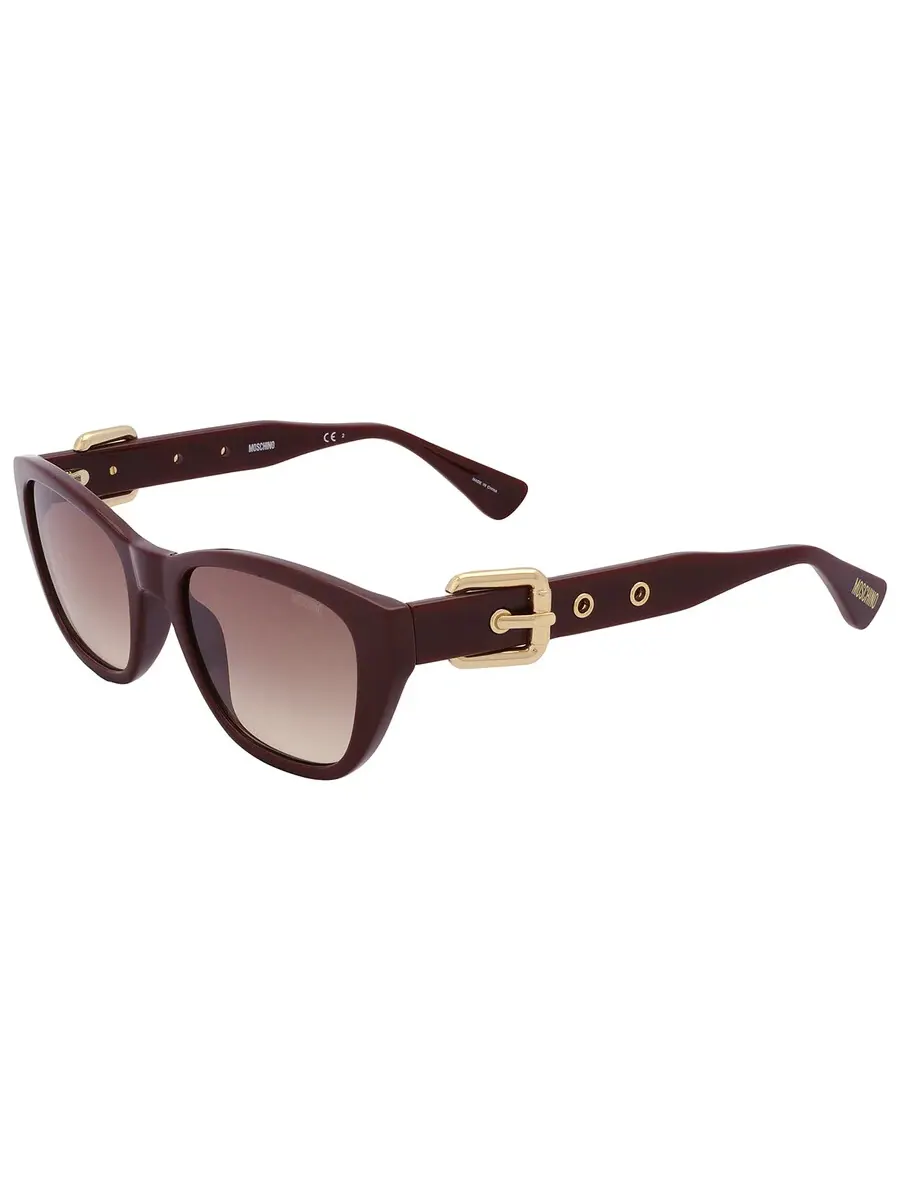 Женские солнцезащитные очки Moschino Brown Cat Eye MOS130/S 0LHF/HA 55 — изображение 4 из 6, красный