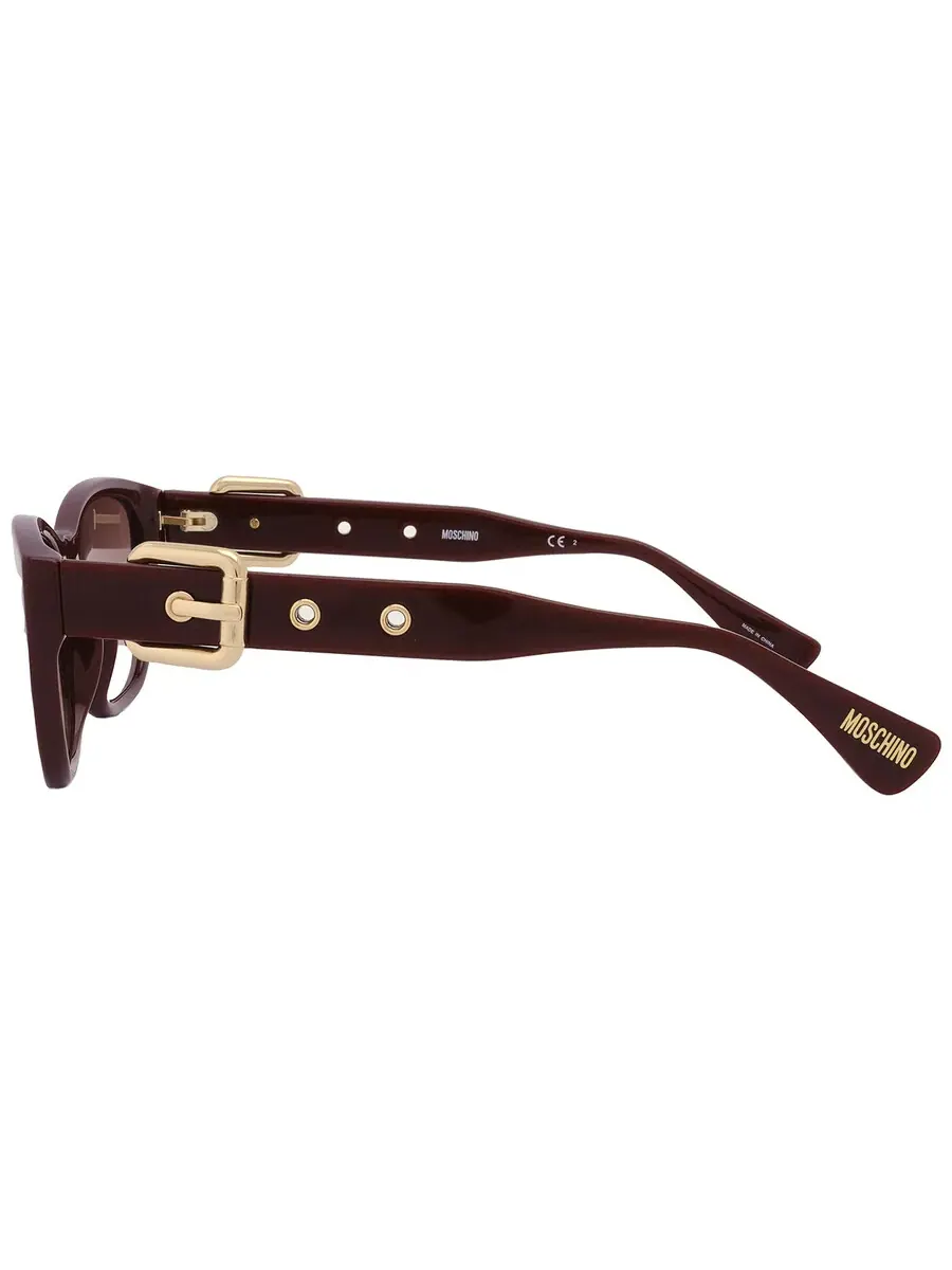 Женские солнцезащитные очки Moschino Brown Cat Eye MOS130/S 0LHF/HA 55 — изображение 5 из 6, красный
