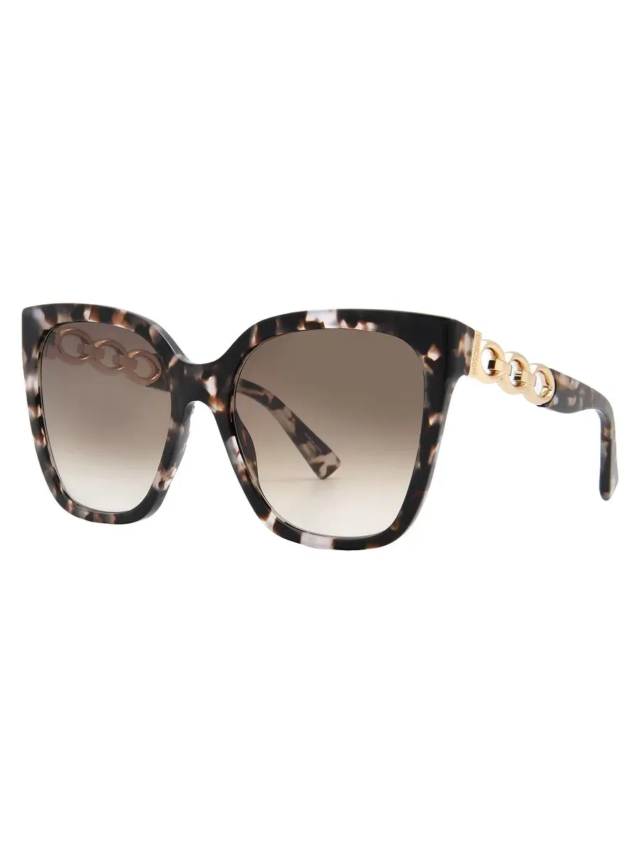 Женские солнцезащитные очки Moschino Brown Shaded Butterfly MOS098/S 0HT8/HA 55 — изображение 2 из 5, хавана