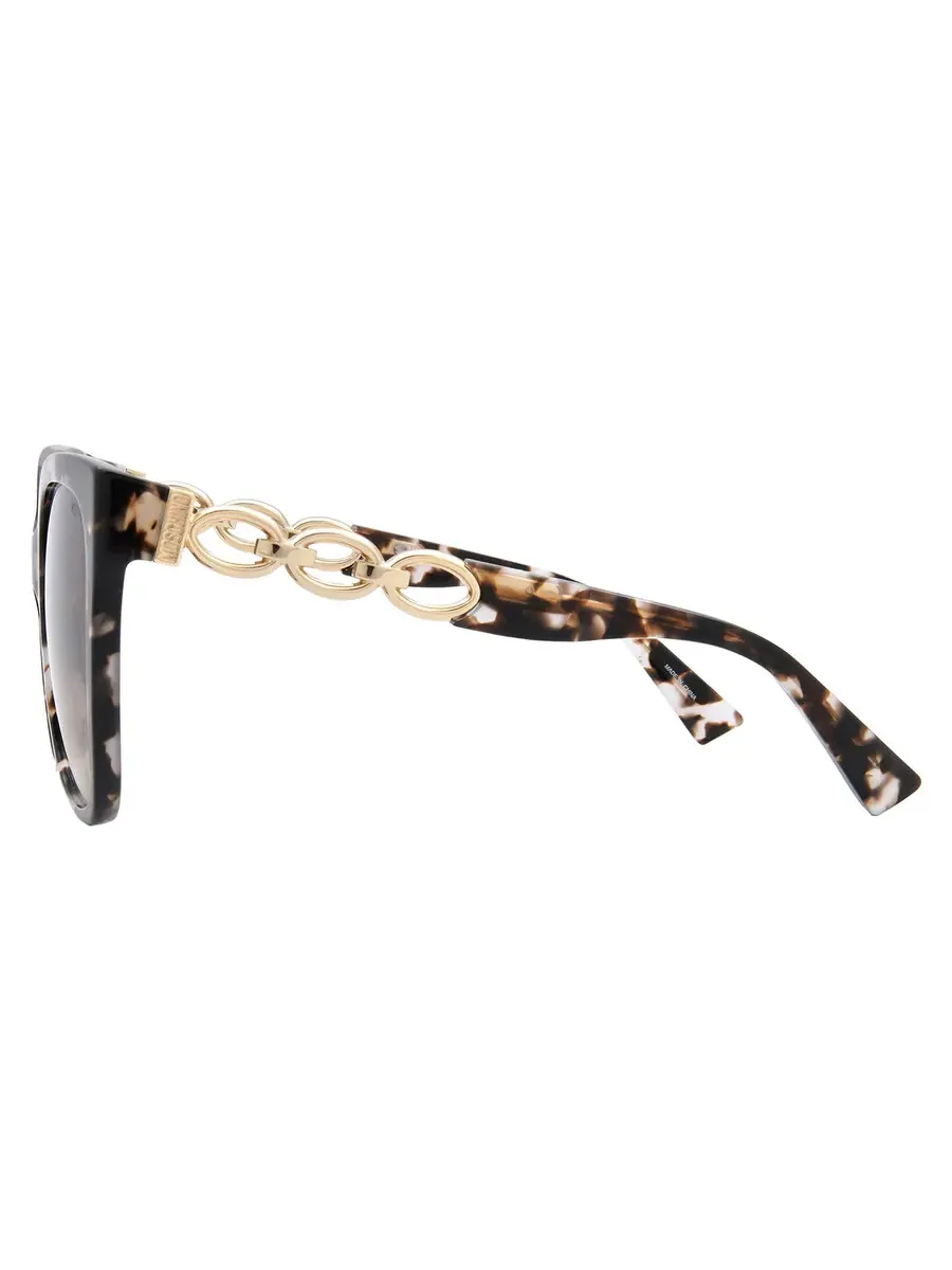 Женские солнцезащитные очки Moschino Brown Shaded Butterfly MOS098/S 0HT8/HA 55 — изображение 3 из 5, хавана
