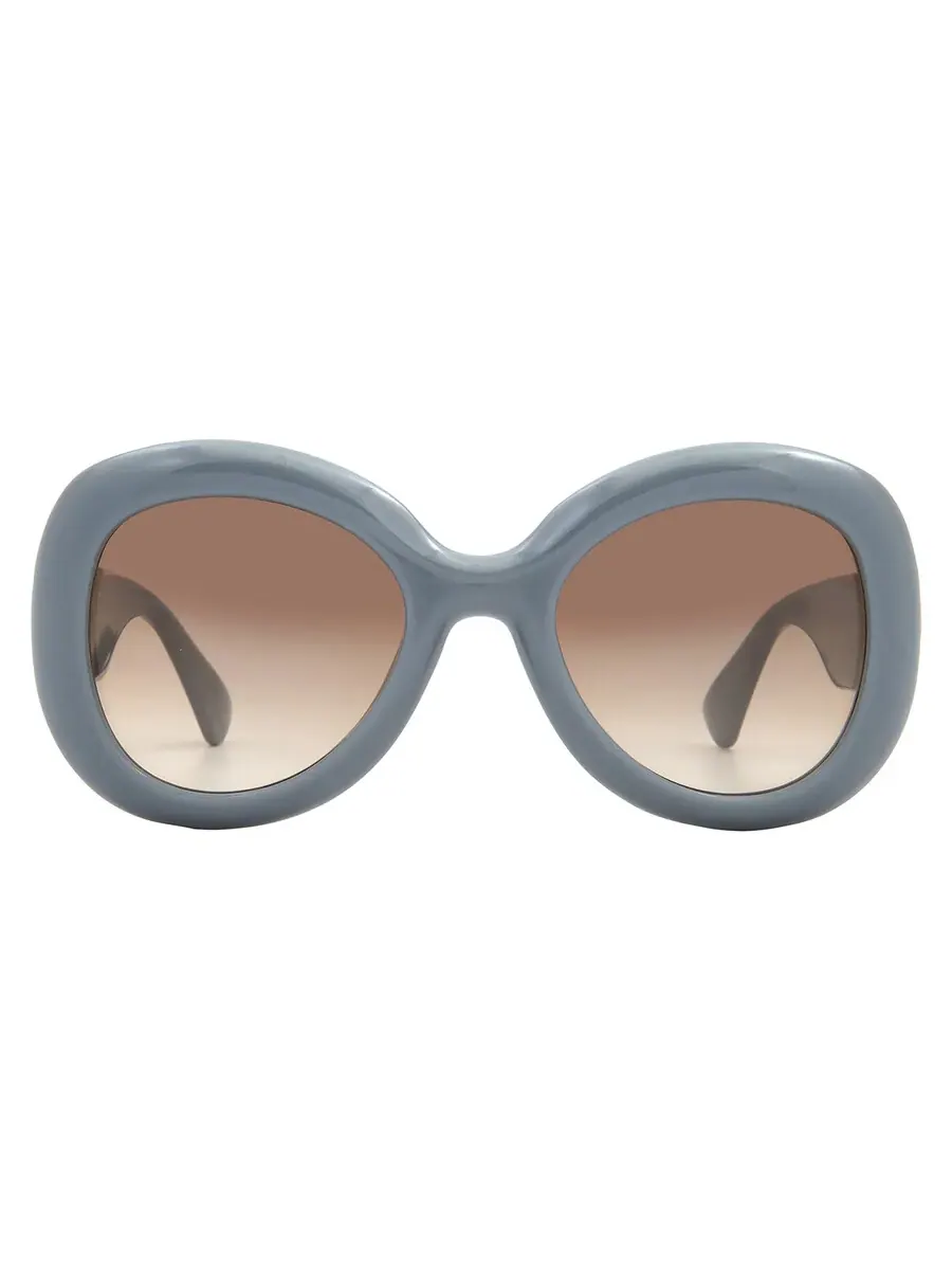 Женские солнцезащитные очки Moschino Brown Shaded Butterfly MOS162/S 0MVU/HA 54, лазурный