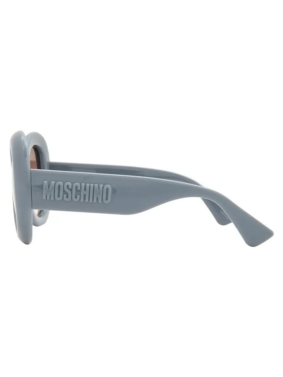 Женские солнцезащитные очки Moschino Brown Shaded Butterfly MOS162/S 0MVU/HA 54, лазурный — изображение 3 из 5
