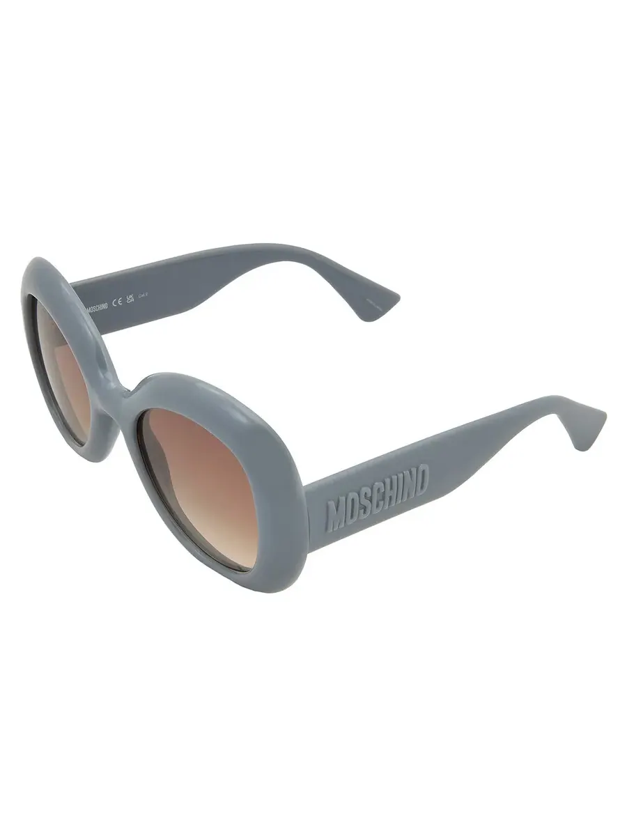 Женские солнцезащитные очки Moschino Brown Shaded Butterfly MOS162/S 0MVU/HA 54, лазурный — изображение 4 из 5