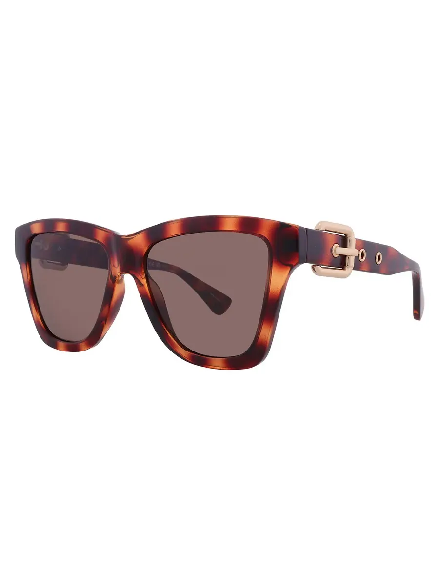Женские солнцезащитные очки Moschino Brown Square MOS131/S 0086/70 54 — изображение 2 из 5, хаки