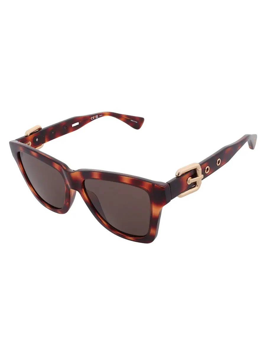 Женские солнцезащитные очки Moschino Brown Square MOS131/S 0086/70 54 — изображение 3 из 5, хаки