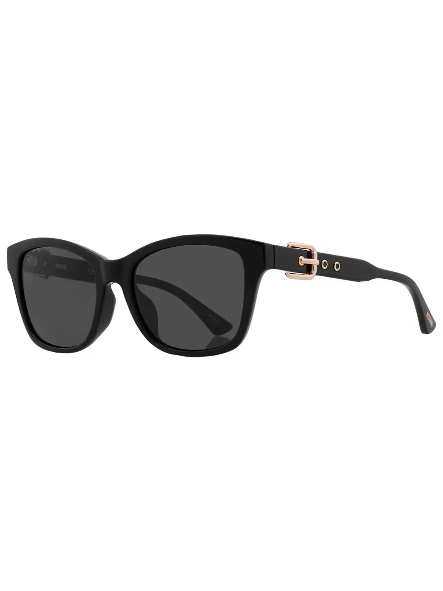 Серые женские солнцезащитные очки Moschino в форме «кошачий глаз» MOS149/F/S 0807/IR 55 — изображение 2 из 5, черный