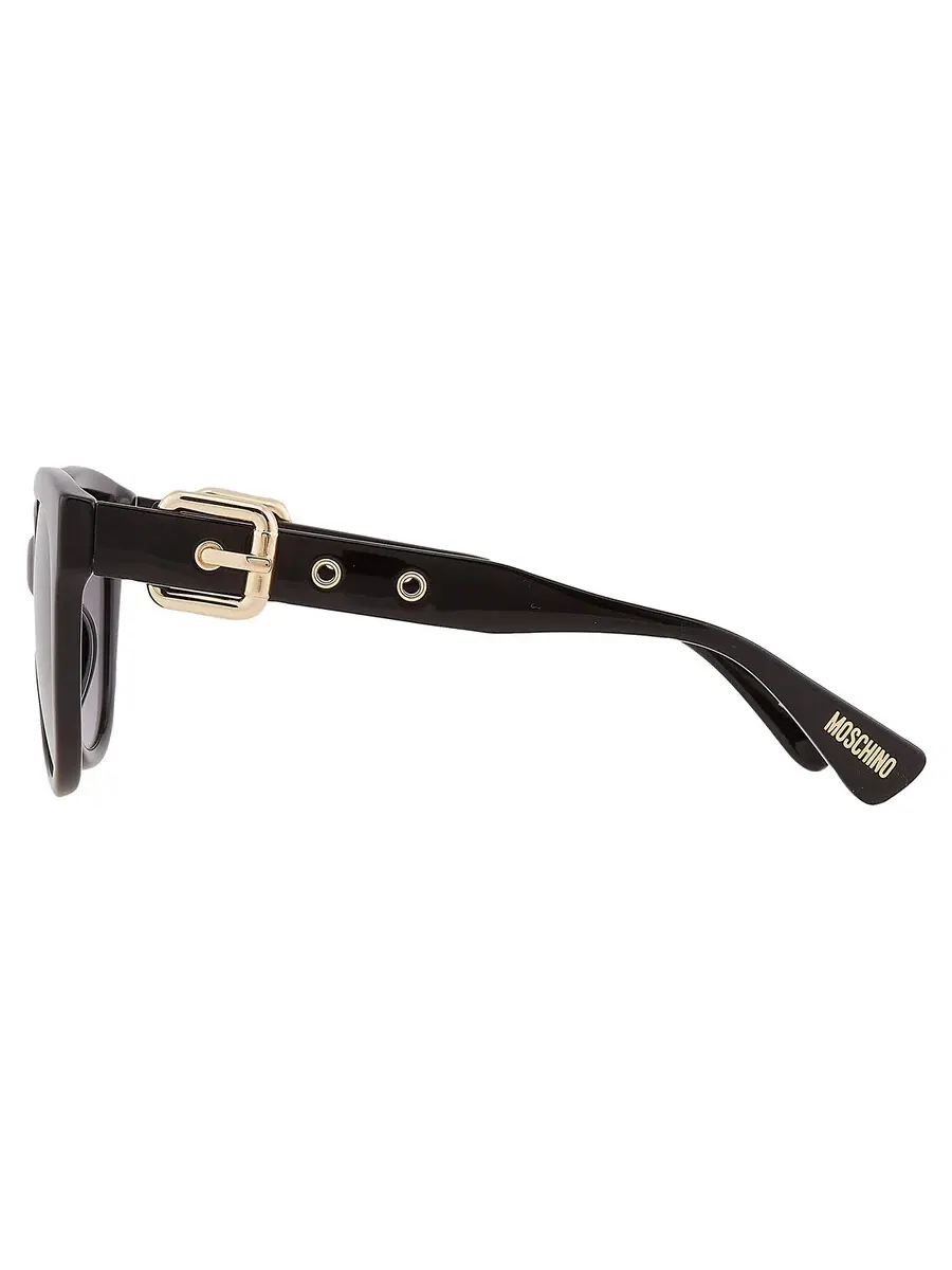 Женские солнцезащитные очки Moschino Grey Gradient Cat Eye MOS143/S 0807/9O 54 — изображение 5 из 6, черный