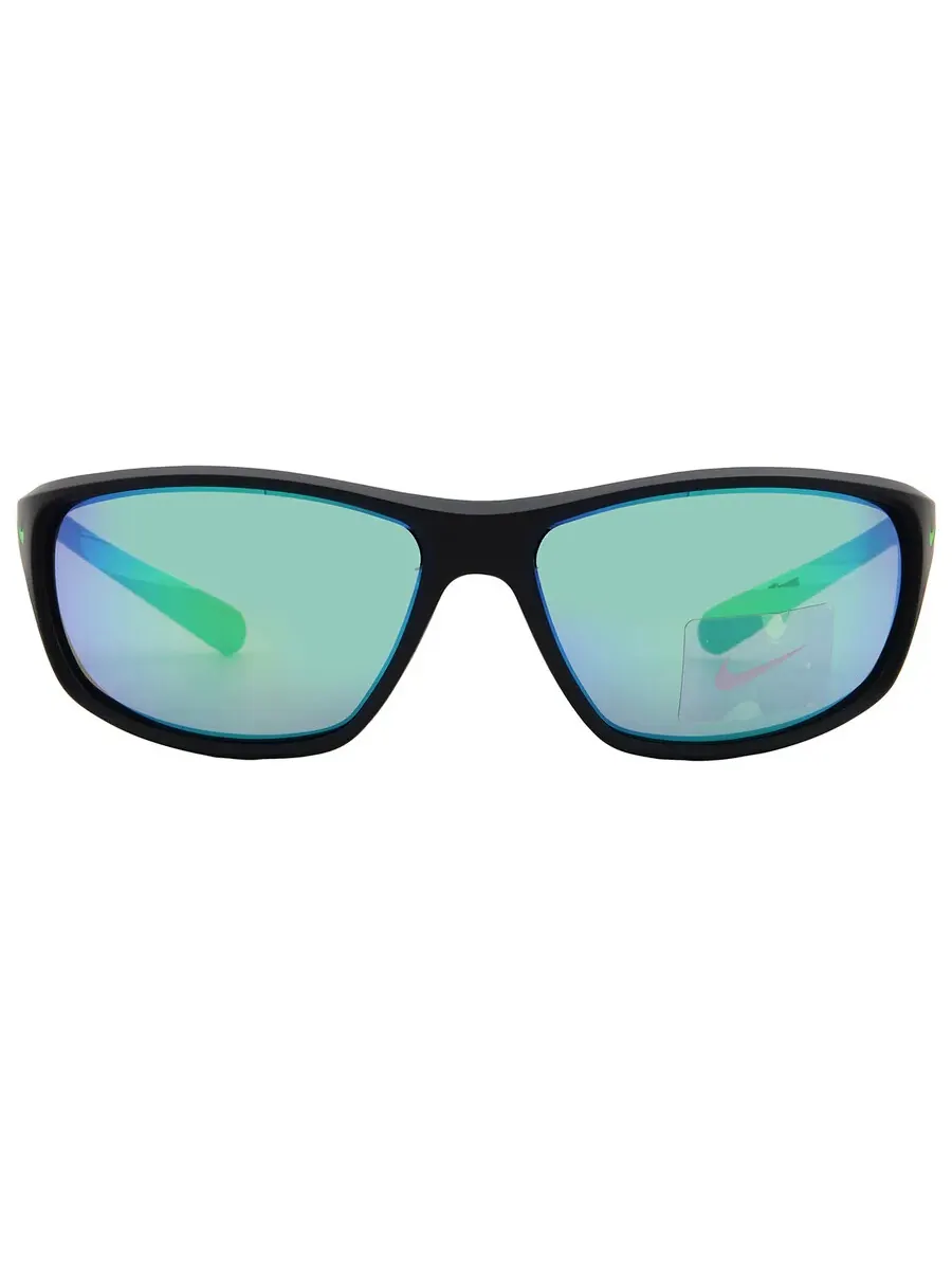 Мужские солнцезащитные очки Nike Green Mirror Wrap NIKE RABID FQ4765 003 63