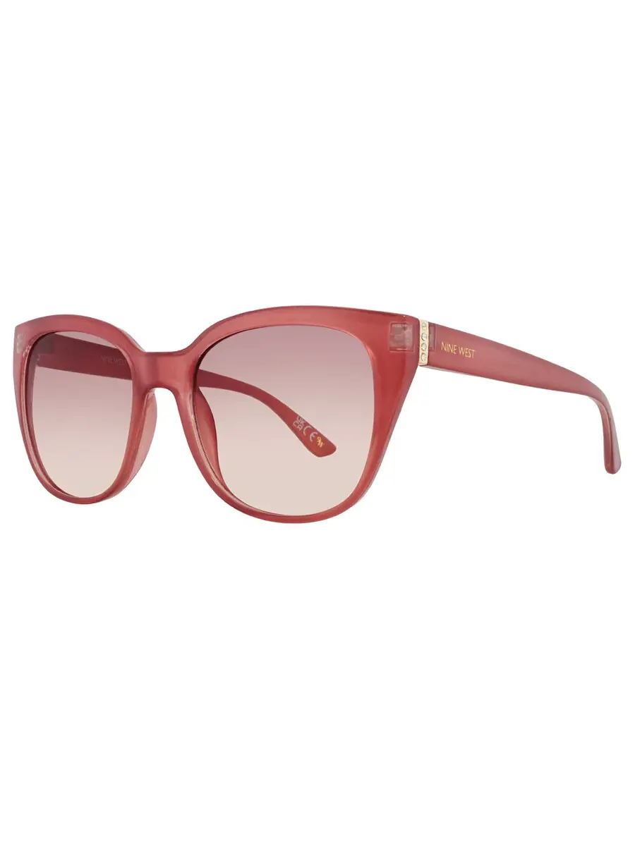 Солнцезащитные очки для женщин Nine West 53926RNJ616 коричневые «кошачий глаз» 10269323.KHL — изображение 2 из 4, красный