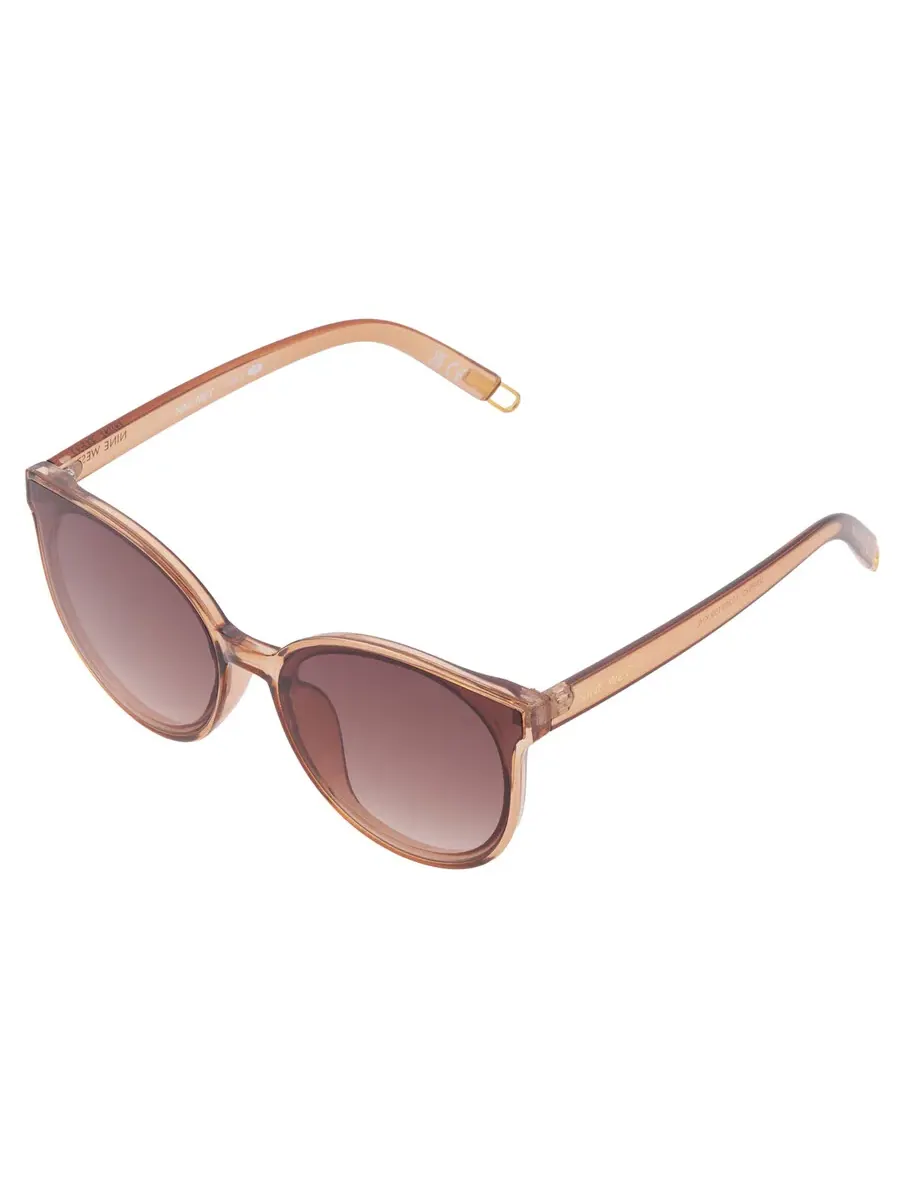 Женские солнцезащитные очки Nine West 59773RNJ TAN коричневые овальные 10265159.KHL TANBRN — изображение 3 из 4, бежевый