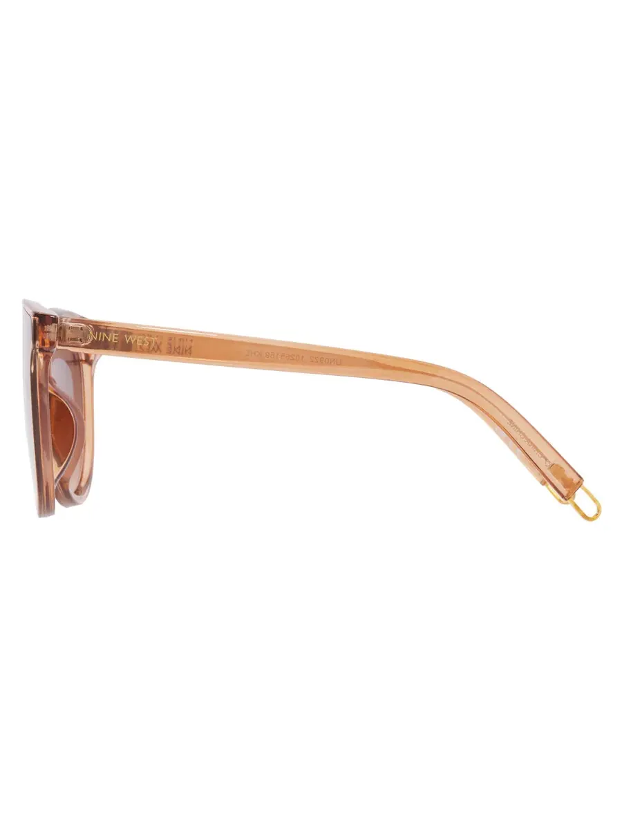 Женские солнцезащитные очки Nine West 59773RNJ TAN коричневые овальные 10265159.KHL TANBRN — изображение 4 из 4, бежевый