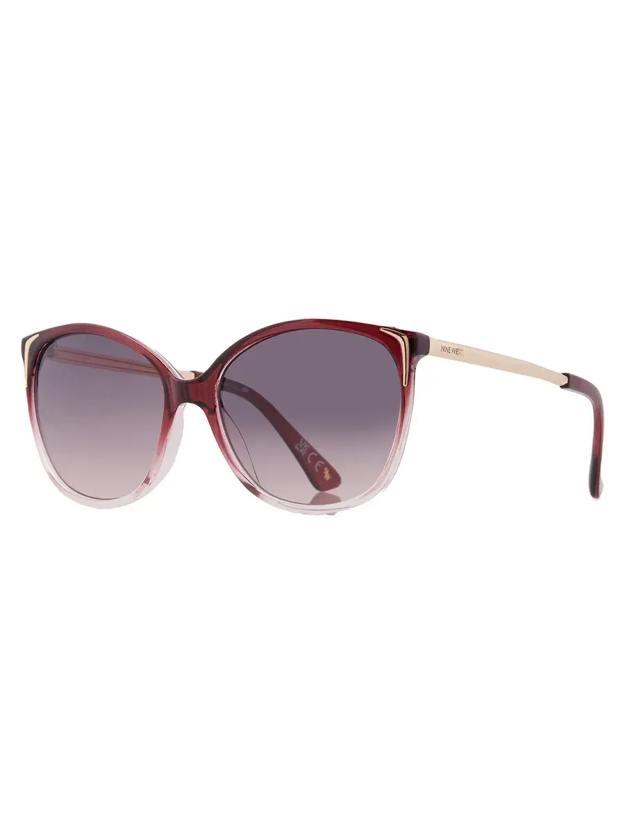 Солнцезащитные очки для женщин Nine West NW 23 456 WNE Smoke Cat Eye 10266311.CGR WINSMK — изображение 2 из 4, красный