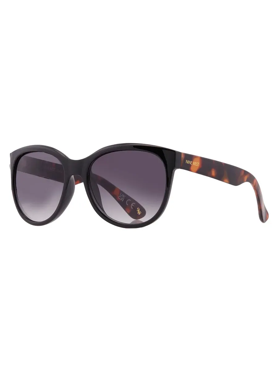 Солнцезащитные очки для женщин Nine West NW 23 462 BLK Smoke Square 10269320.KHL BLKSMK — изображение 2 из 4, черный
