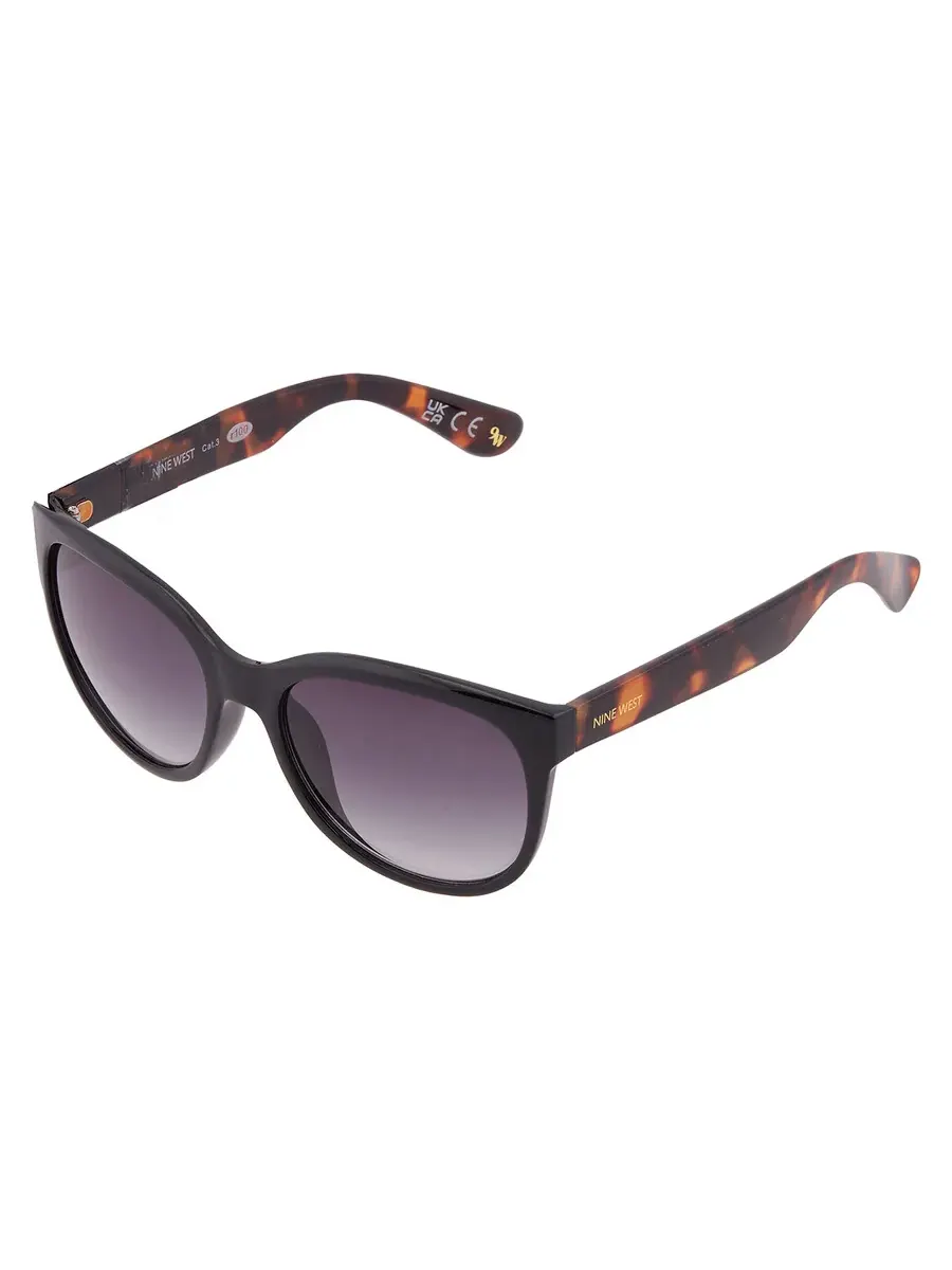 Солнцезащитные очки для женщин Nine West NW 23 462 BLK Smoke Square 10269320.KHL BLKSMK — изображение 3 из 4, черный