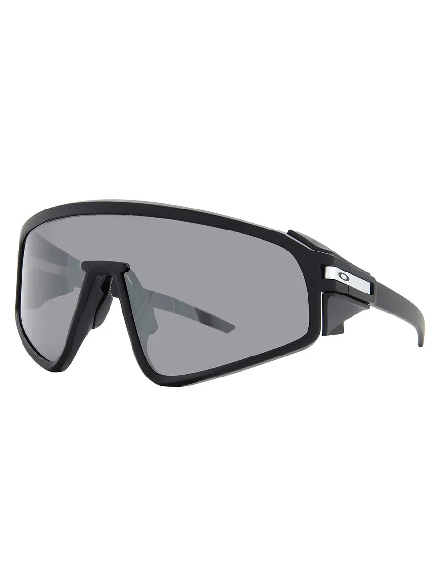 Мужские солнцезащитные очки Oakley Latch Panel Prizm Black Mirror Shield OO9404 940401 135 — изображение 2 из 4, черный