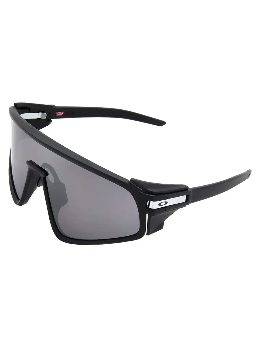 Мужские солнцезащитные очки Oakley Latch Panel Prizm Black Mirror Shield OO9404 940401 135 — изображение 4 из 4, черный