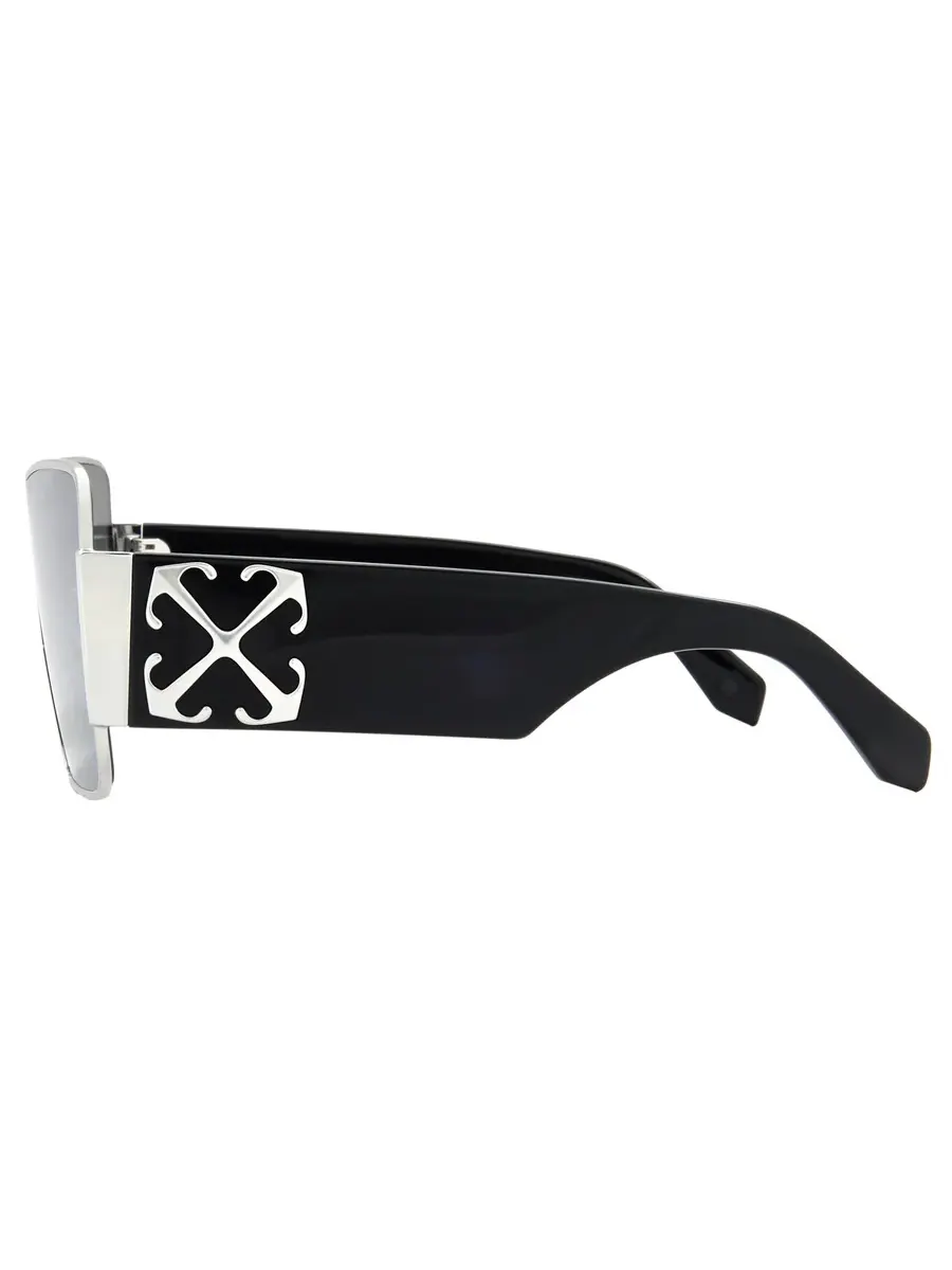 Солнцезащитные очки унисекс Off-White ASPEN Silver Mirror Shield OERI14G 7272 141 — изображение 3 из 4, серый