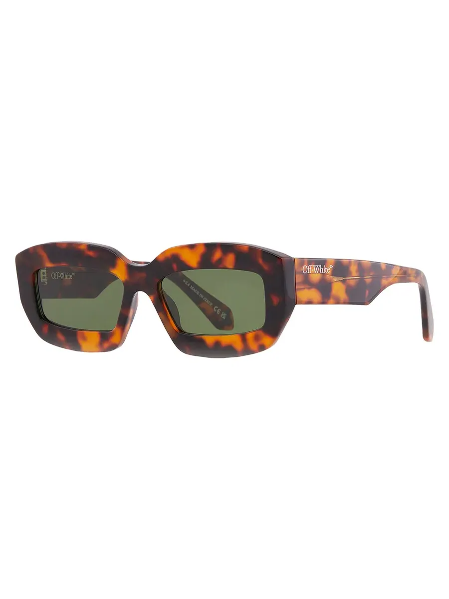 Солнцезащитные очки Off-White CHARLOTTE Green Oval Unisex OERI138 6055 54 — изображение 2 из 4, хавана