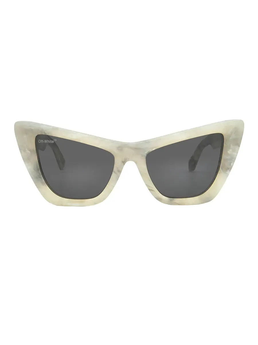Солнцезащитные очки женские Off-White Edvard серые кошачий глаз OERI045 0807 57