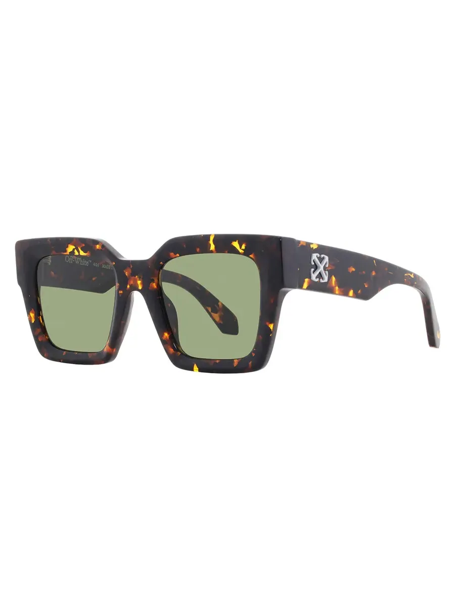 Солнцезащитные очки унисекс Off-White JACKSON Green Square OERI13I 6055 50 — изображение 2 из 4, хавана
