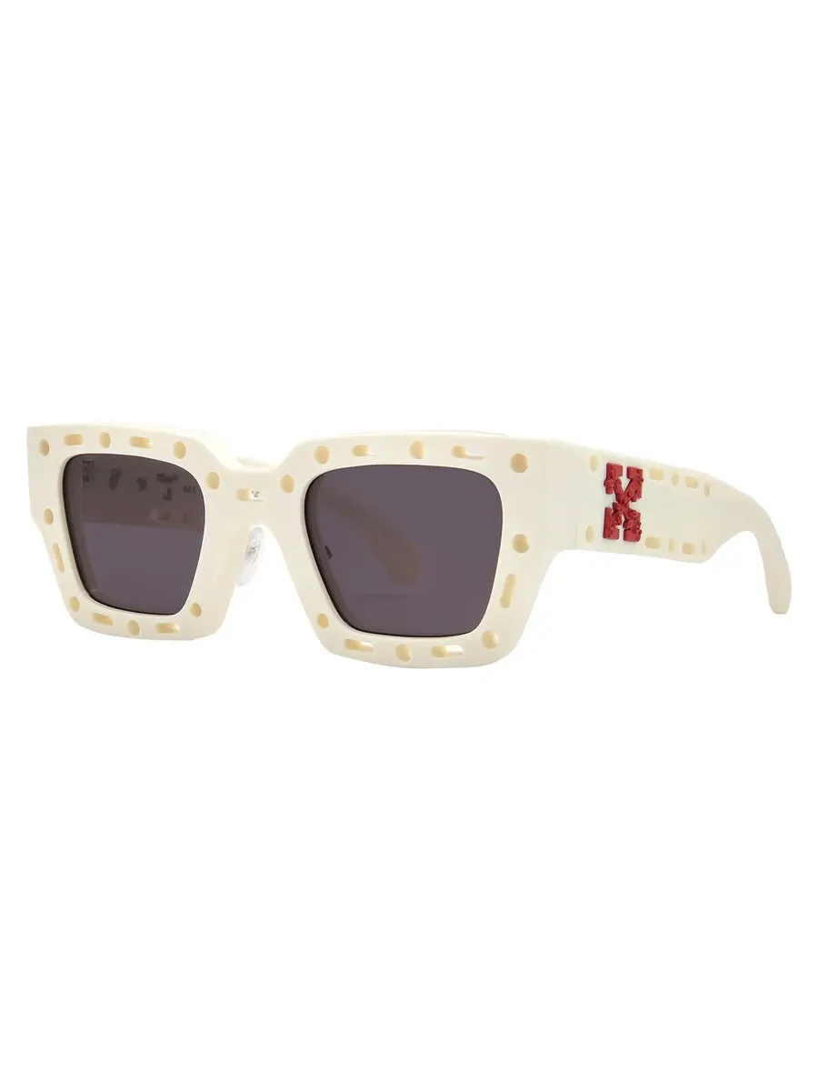 Солнцезащитные очки унисекс Off-White Mercer Grey Square OERI026 0107 48 — изображение 2 из 4, серый