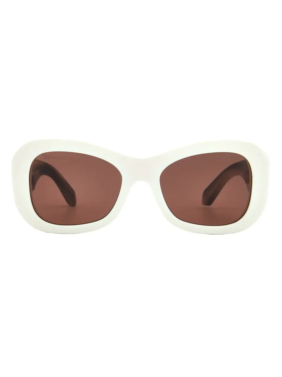 Солнцезащитные очки унисекс Off-White Pablo Brown Oval OERI040 0264 54