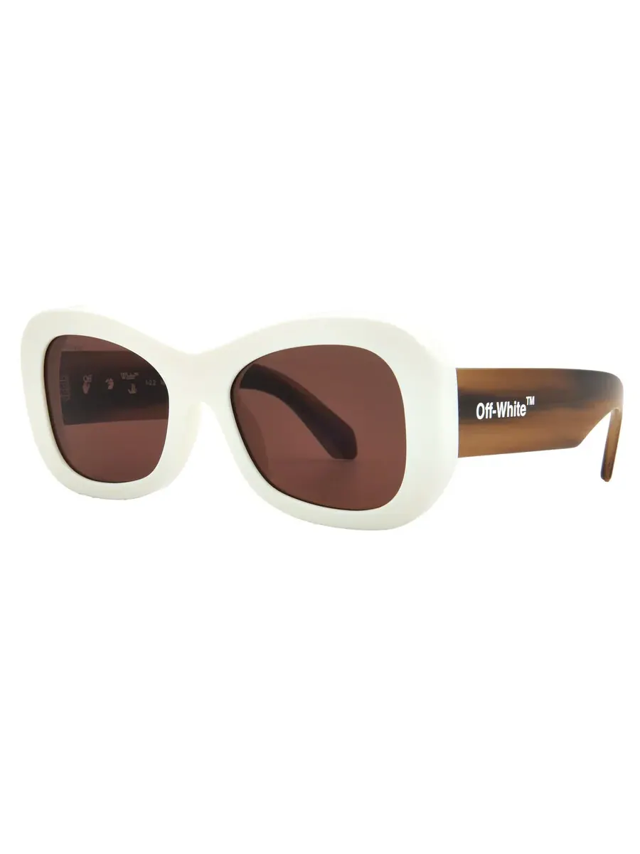 Солнцезащитные очки унисекс Off-White Pablo Brown Oval OERI040 0264 54 — изображение 2 из 4, коричневый