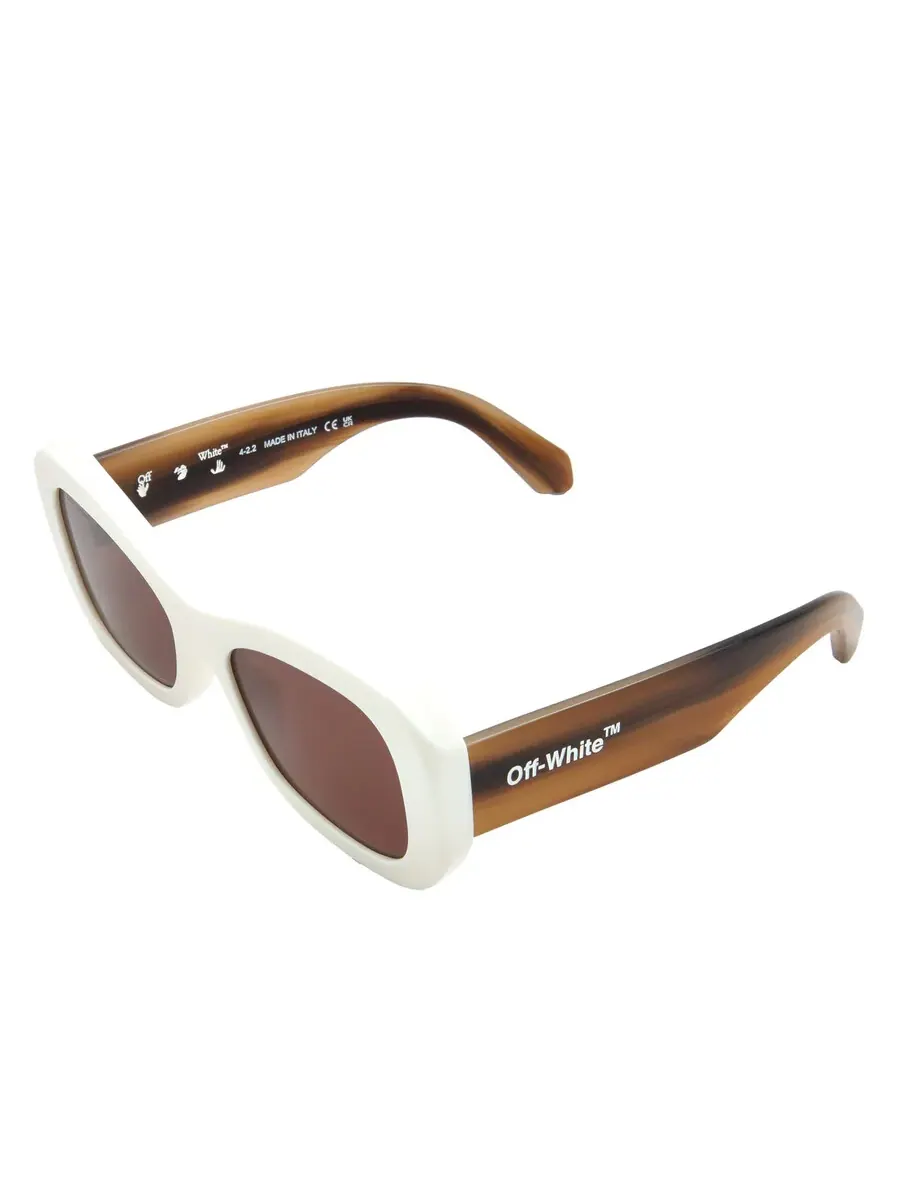Солнцезащитные очки унисекс Off-White Pablo Brown Oval OERI040 0264 54 — изображение 4 из 4, коричневый