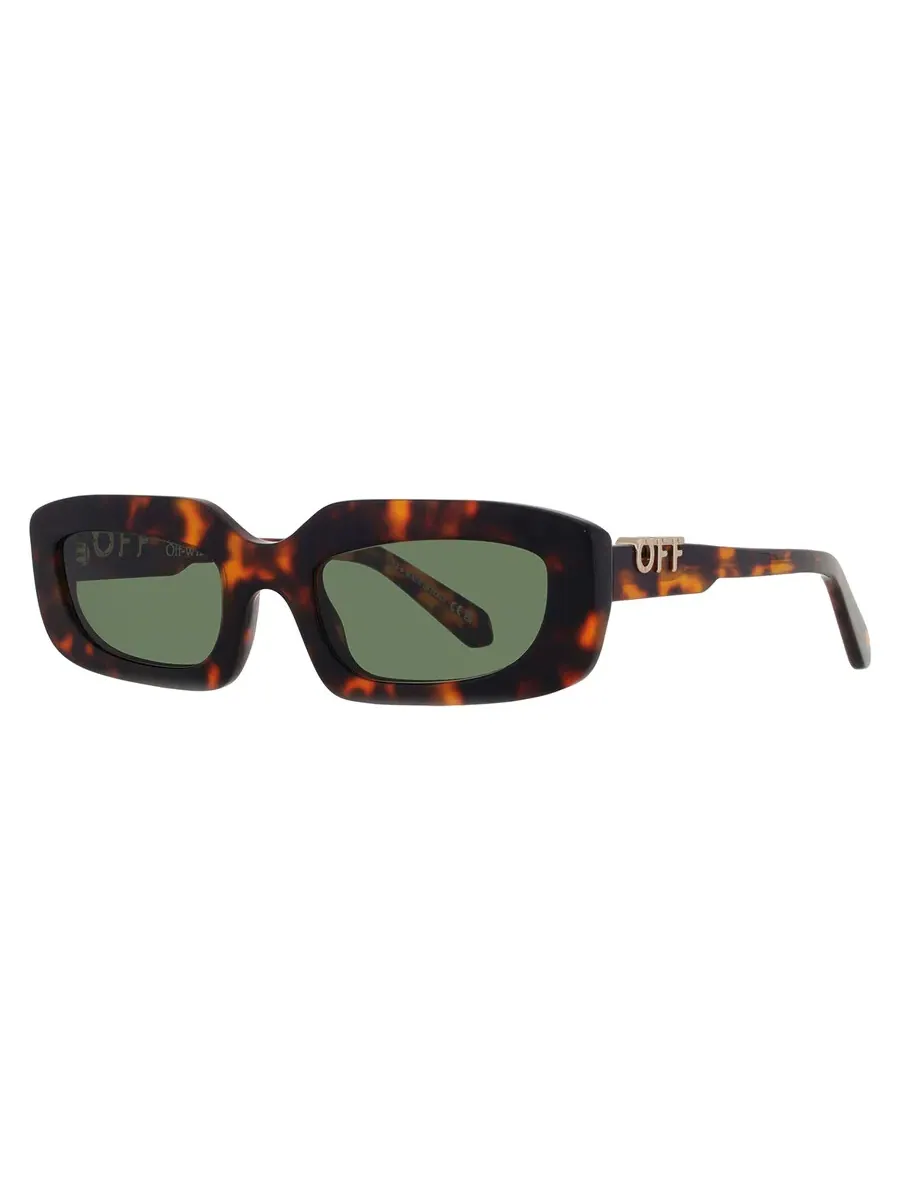 Солнцезащитные очки унисекс Off-White RENTON Green Oval OERI13C 6055 52 — изображение 2 из 4, хавана