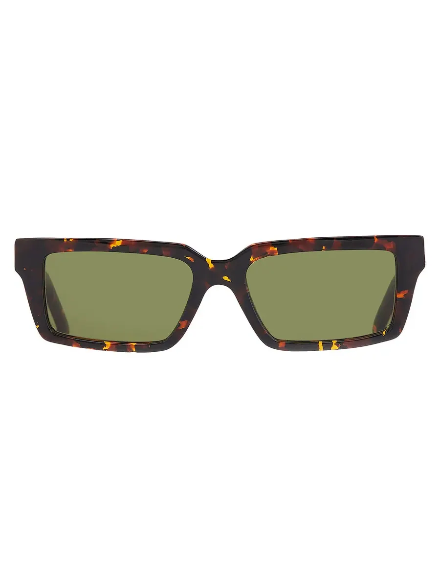 Солнцезащитные очки универсальные прямоугольные Off-White WARREN Green OERI13A 6055 54