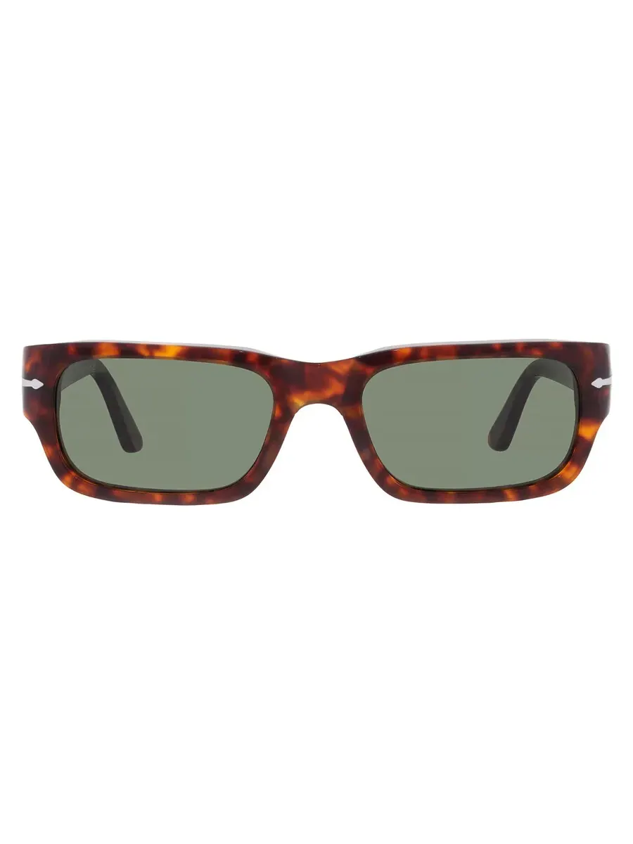 Солнцезащитные очки Persol Adrien Green прямоугольной формы унисекс PO3347S 24/31 55