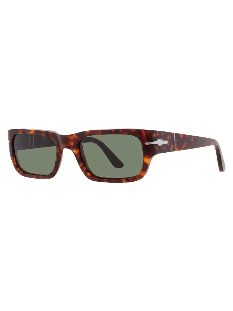 Солнцезащитные очки Persol Adrien Green прямоугольной формы унисекс PO3347S 24/31 55 — изображение 2 из 5, хавана