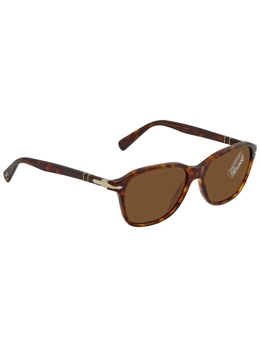 Солнцезащитные очки Persol Brown Square унисекс PO3244S 24/33 53 — изображение 3 из 5, хавана