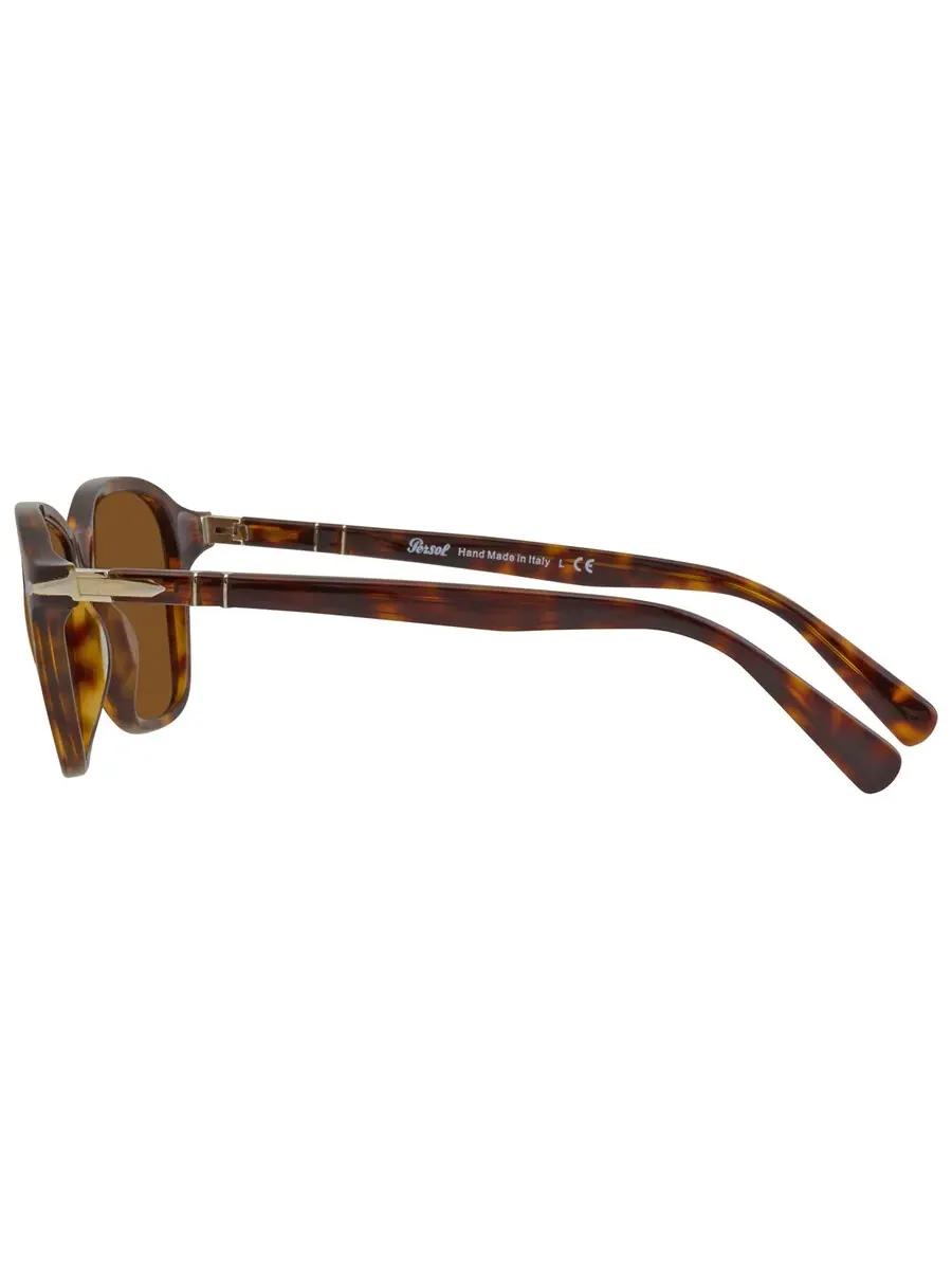 Солнцезащитные очки Persol Brown Square унисекс PO3244S 24/33 53 — изображение 4 из 5, хавана