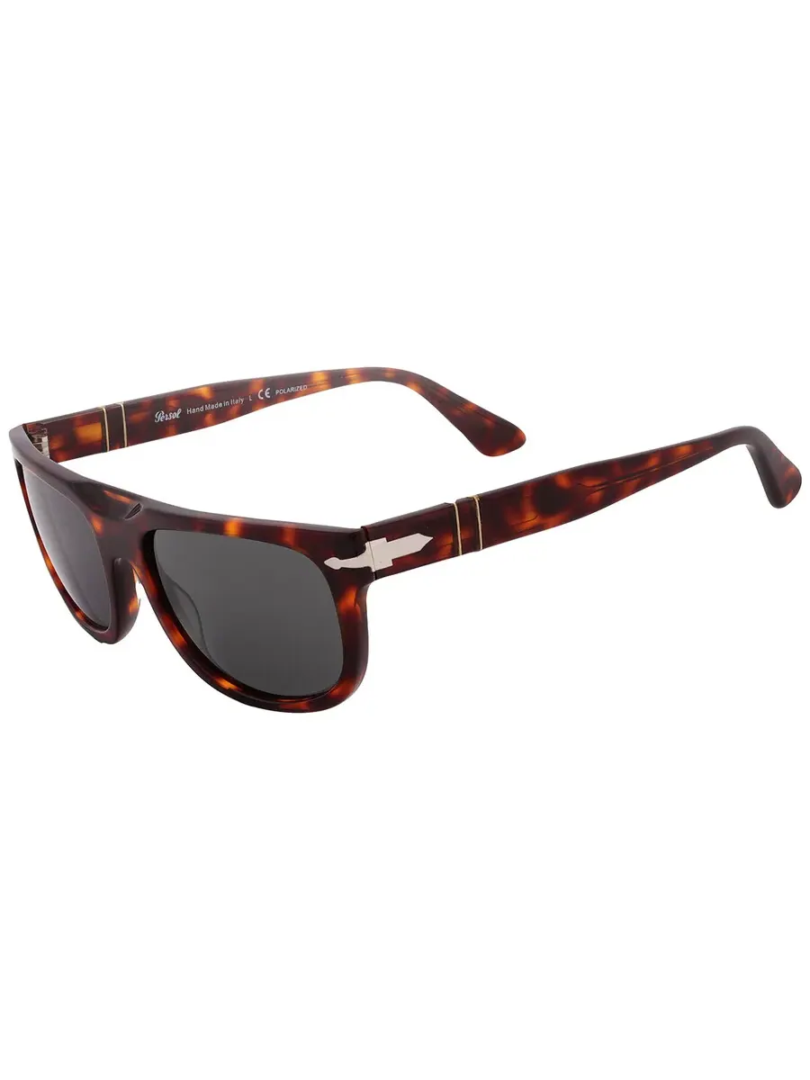 Мужские солнцезащитные очки Persol темно-серые прямоугольные PO3271S 24/48 55 — изображение 3 из 6, хавана