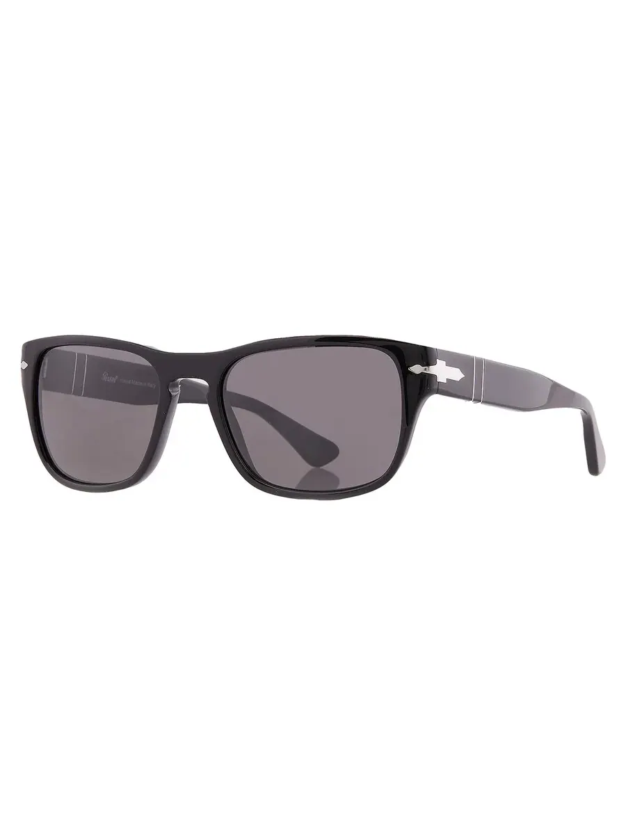 Солнцезащитные очки Persol Dark Grey Square унисекс PO3341S 95/B1 55 — изображение 2 из 5, черный