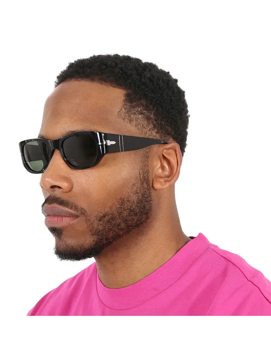 Солнцезащитные очки Persol Greeb прямоугольные унисекс PO3307S 95/31 55 — изображение 2 из 6, черный