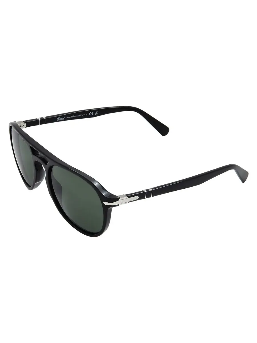 Солнцезащитные очки Persol Green Pilot унисекс PO3235S 95/31 55 — изображение 4 из 5, черный