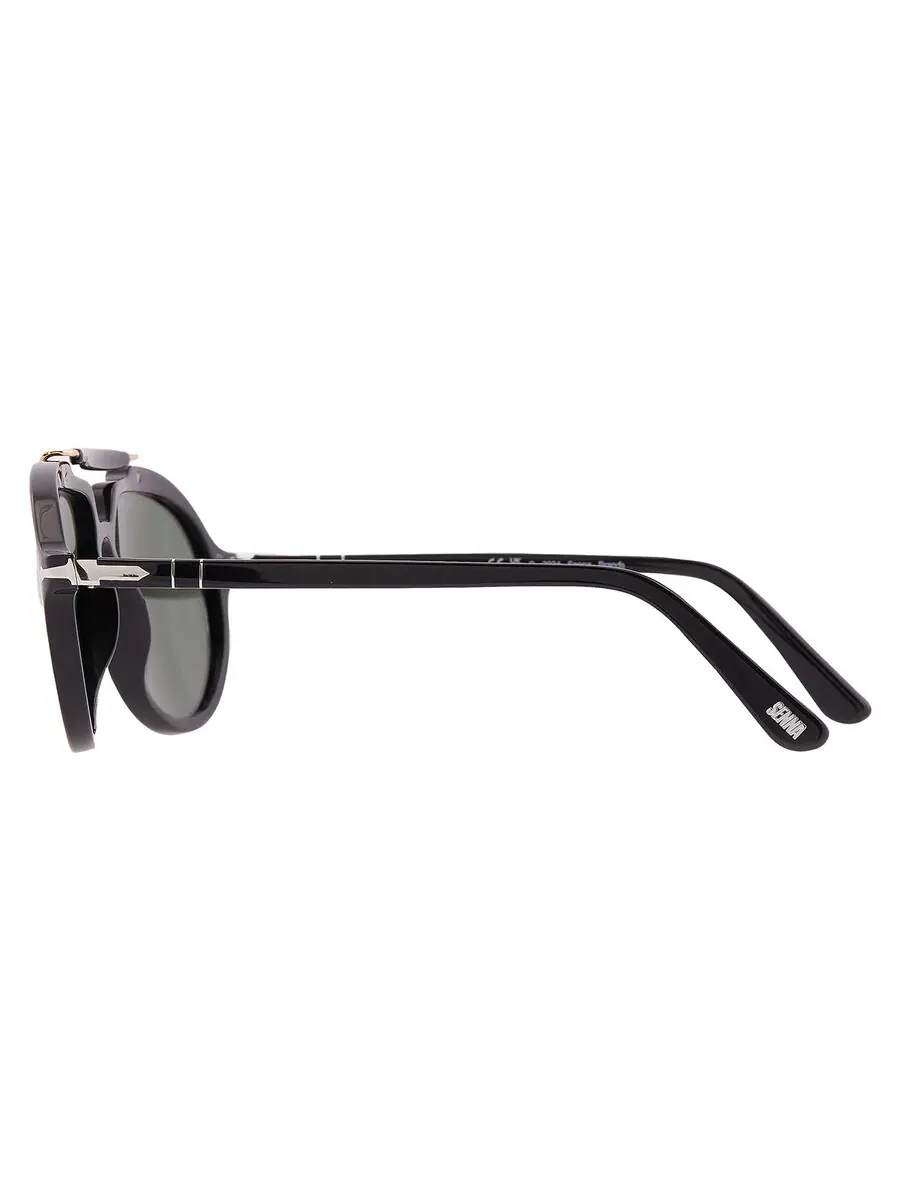 Солнцезащитные очки Persol Green Pilot унисекс PO0202S 95/31 57 — изображение 4 из 5, черный
