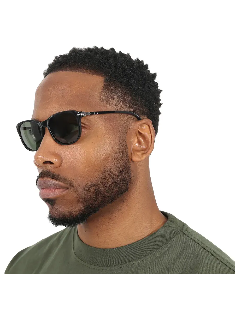 Солнцезащитные очки Persol зеленые прямоугольные унисекс PO1935S 95/31 53 — изображение 2 из 6, черный