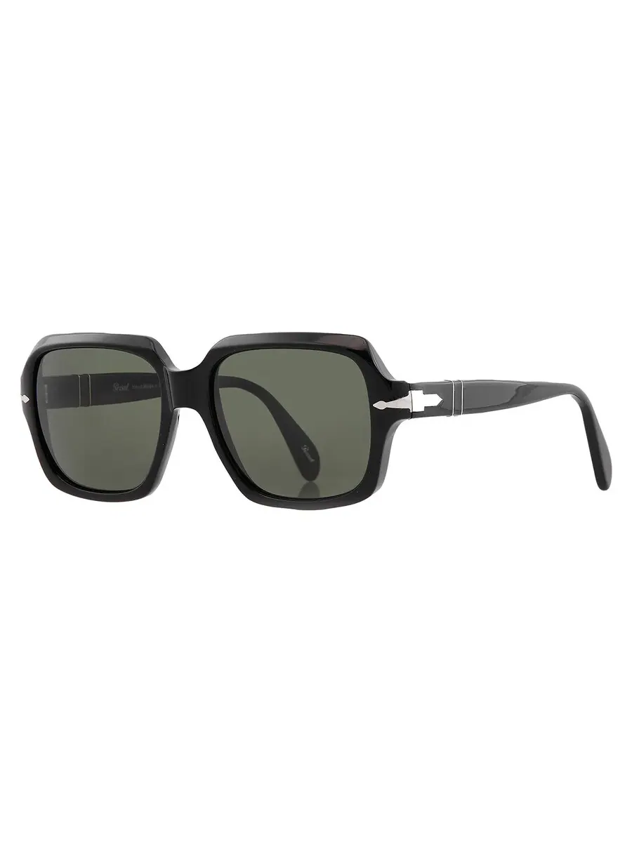 Солнцезащитные очки Persol Green Square унисекс PO0581S 95/31 54 — изображение 2 из 5, черный